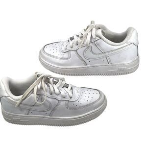 Nike Air Force 1 Low Triple White GS Youth 13.5C Sneakers Shoes
